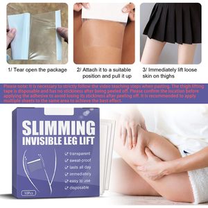 60 Cintas Transparentes para Levantar la Piel de los Muslos, Certificación CE, Efecto Tensor Instantáneo, Anti-Atrito y Reafirmante para Piernas, Paquetes Individuales - Product Image 3