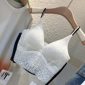 ลูกไม้ฝรั่งเศสในห่อหน้าอกด้านนอกที่จะสวมใส่เสื้อเชือกแขวนคอสั้นระบายอากาศที่แผ่นบนหน้าอกขายส่ง - Product Image 3