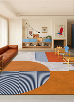 Nouveau design Tapis géométrique à motifs pour salon Grand tapis de sol Tapis moderne pour la décoration du salon Textiles de maison