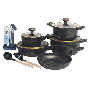 Magnifique ensemble <span class=keywords><strong>de</strong></span> 20 ustensiles <span class=keywords><strong>de</strong></span> cuisson 18-28CM, comprenant une casserole 28CM, un wok et un kit <span class=keywords><strong>de</strong></span> brosses, au design esthétique, pour la <span class=keywords><strong>distribution</strong></span> en gros B2B - Product Image 3