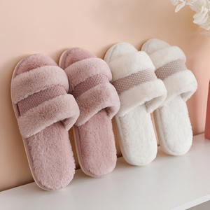 Pantuflas de Algodón para Otoño/Invierno 2025, Pantuflas de Interior Silenciosas de Felpa para Parejas, Antideslizantes para el Hogar - Product Image 1