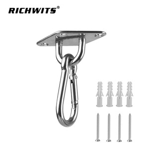 ตะขอเกี่ยวสแตนเลสแบบติดผนัง RICHWITS สำหรับแขวนเปลญวน เก้าอี้แขวน ใช้งานกลางแจ้ง - Product Image 1