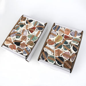 Confezione regalo in pietra di colore misto grezzo di cristallo grezzo naturale all'ingrosso con nome in pietra - Product Image 6