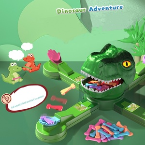 4 người chơi cha-con tương tác khủng long đầu đói Khủng long ăn xương phóng trò chơi đồ chơi - Product Image 2