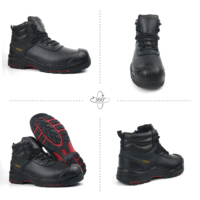 CE vérifié anti-dérapant huile étanche à l'eau prévenir la perforation embout en acier hommes Protection travail industriel chaussures de sécurité en cuir
