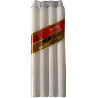 Bougies en cire de paraffine blanches droites de 4 pouces, fabriquées à la machine, écologiques, 100 % cire naturelle, pour la décoration de la maison