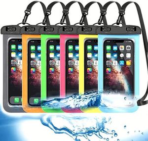 Funda Impermeable para Teléfono de PVC, Bolsa Impermeable para Teléfono, Funda Sumergible para Teléfono Celular para Viajes, Natación, Playa - Product Image 1