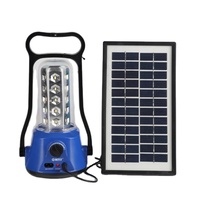 Lámpara Solar de Camping Recargable de 30 SMD con Panel Solar de 3W para Exteriores y Hogar