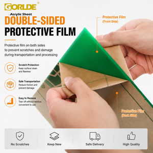 Lámina Acrílica Opaca de Color GORLDE, Placa Sólida de PMMA para Cubiertas de Equipos, Paneles Divisores, Exhibidores, Tableros, Bases de Letreros, OEM - Product Image 3