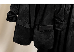 Costume pour femme de haute qualité en jacquard tacheté, veste, blazer et pantalon, ensemble 2 pièces, tenues assorties, vêtements formels pour femmes - Product Image 3