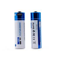 Baterai isi ulang Charge Pro C AA, terisi penuh dalam 2,5 jam, kapasitas 3404 mWh / 2270 mAh dan pengisian daya USB-C