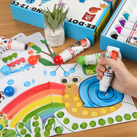 Mobee P022B 12 pcs/set Bingo Marker Pen Sponge Nib Kids Painting Vivid Color Safety Factory Price Dot Markers
