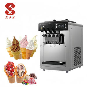 Máquina para Hacer Conos de Helado Suave, 3 Sabores, Máquina para Rellenar Rollos de Helado de Yogur, Máquina para Hacer Helados - Product Image 1