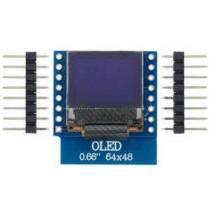 Module d'affichage OLED 0.66 pouces pour WEMOS D1 MINI ESP32 Module AVR STM32 64x48 0.66 "écran LCD IIC I2C OLED - Product Image 2