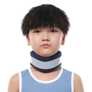 어린이 아이 조정 거품 자궁 경부 고리 중괄호 스폰지 회색 목 보호대 플라스틱 부드러운 목 지지대 척추 안정화 - Product Image 1