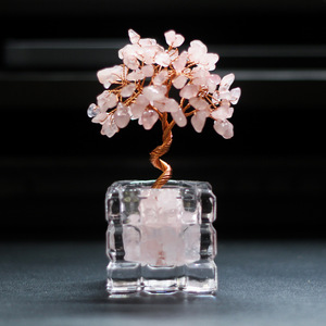 <b>Crystal</b> <b>Tree</b> Glass Cube Resin Epoxy Craft Desktop Office Ornament Home Decoration Personal Gift - Product Image 3