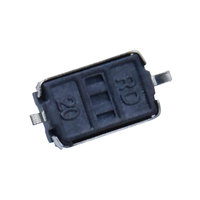 Interrupteur Tactile Momentané BTRE 3*6*2.5mm, Tête en Silicone Rouge/Blanc, 2 Broches, Interrupteur à Bouton Poussoir Tactile SMT 12V 0.5A pour Électronique Intelligente