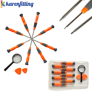 Juego de destornilladores de precisión de 11 piezas para reparación de teléfonos y computadoras, kit de destornilladores cruzados y rectos para gafas y relojes - Product Image 4