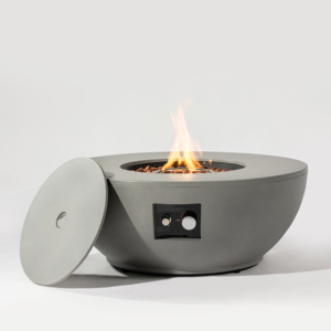 Enjoy 36-Inch Propane <b>Fire</b> Pit <b>Table</b> 2-Piece Set 50000 BTU Eco-Friendly Metal Freestanding Patio/Garden/Backyard Grey - Product Image 2