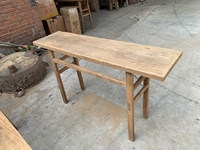 En gros Vintage Antique Récupéré Orme Bois Couloir Entrée Foyer Côté Mur Console Table