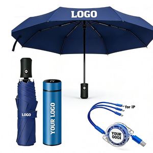 Cjx541 3-Fold Automatic <b>Umbrella</b> Auto-Open Close Small Size Cute Design Rain Sun and <b>Windproof</b> With Logo - Product Image 1