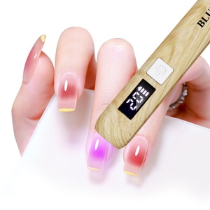 Lampe UV portable pour ongles, effet grain de bois, séchage rapide, sans noircissement, mini lampe de polymérisation pour ongles - Product Image 1