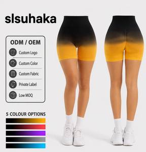 Women High Waist Compression Seamless Quick Dry Scrunch Back Yoga <strong>Shorts</strong> Four-Way Stretch Eco-Friendly Wholesale Customization - Product Image 1