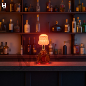 Hotel <span class=keywords><strong>Led</strong></span> tela RGB botella inalámbrica lámpara portátil inalámbrico recargable restaurante mesa Luz decoración del hogar Decoración ambiente - Product Image 4