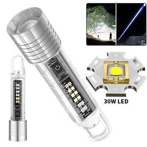 ไฟฉายซูม LED XHP50 30W พร้อมตะขอแม่เหล็ก แบตเตอรี่แบบชาร์จได้ สำหรับเดินป่า ตั้งแคมป์ และใช้งานกลางแจ้ง - Product Image 2