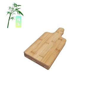 Tabla de cortar de bambú con juego de cuchillos de 3 piezas, bloque de corte de madera para uso en la cocina, diseño multifuncional - Product Image 5