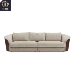 Sofá <span class=keywords><strong>Kingswood</strong></span> de 3 Plazas, Tapizado en Lino y Madera, Moderno y de Lujo - Product Image 3