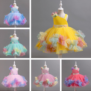 Vêtements pour enfants filles été bébé soirée anniversaire <span class=keywords><strong>arc</strong></span>-en-ciel princesse nouvelle fille robe pour la fête - Product Image 2