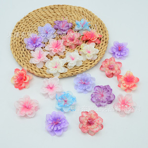Artesanía Dongchen, Flor de Rosa de Cinco Puntas de 6 cm, Flor de Seda, Accesorios para Actuaciones en Escenario, para el Día del Niño, Baile - Product Image 4