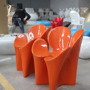 เก้าอี้เท้าแขนทำจากไฟเบอร์กลาสสำหรับสวนแบบนอร์ดิกสำหรับพักผ่อนในสวนห้องนั่งเล่นห้องนอนโรงเรียน - Product Image 6