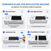 Protection d'écran universelle en verre trempé pour machine d'application 9H HD transparente anti-rayures iPhone Samsung Xiaomi OPPO OEM