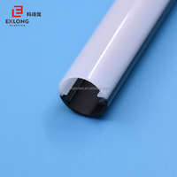 Luminaire fluorescent personnalisé en polycarbonate t5 tube diffuseur led bande lumineuse diffuseur rond couverture étanche