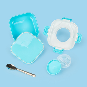 กล่องเบนโตะพลาสติก2025ใหม่1000มล. กล่องอาหารกลางวันถนอมอาหารสำหรับเด็กใช้ในสำนักงานและโรงเรียน - Product Image 6