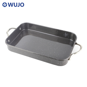 Casseroles émaillées antiadhésives <span class=keywords><strong>en</strong></span> <span class=keywords><strong>fonte</strong></span> noire, antiadhésifs, <span class=keywords><strong>avec</strong></span> <span class=keywords><strong>couvercle</strong></span> <span class=keywords><strong>en</strong></span> <span class=keywords><strong>verre</strong></span>, pour cuisson, offre spéciale - Product Image 4