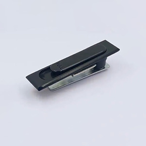 Black Powder Coated Zinc Alloy Flat <strong>Lock</strong> HJ Mechanical Cabinet <strong>Door</strong> <strong>Lock</strong> Switchboard Electrical Panels <strong>Lock</strong> - Product Image 4