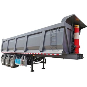 Semi-remorque benne arrière de type U à 3 essieux pour <span class=keywords><strong>le</strong></span> transport de sable, de minerai, de boue et de matériaux de construction - Product Image 6