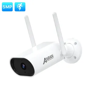 ANRAN 5MP Смарт Wi-Fi камера видеонаблюдения на открытом воздухе двухстороннее аудио обнаружения движения SD карты запись безопасности сетевая камера