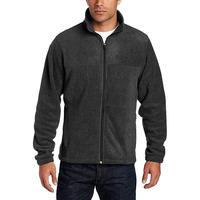 Veste d'extérieur décontractée pour homme, coupe oversize, en polaire polaire, entièrement zippée, imperméable, coupe-vent, séchage rapide, pour l'hiver