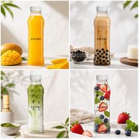 Bouteille jetable biodégradable en PLA de 480 ml en forme de bambou, récipient écologique pour soda, thé, jus, emballage alimentaire à emporter – Vente en gros