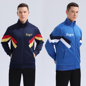 Logo personnalisé Hommes Printemps Saison Sportswear Formation Jogging Costume Respirant Deux Pièces Ensemble Marque Blanc Uni - Product Image 3