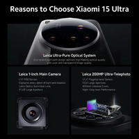 Xiaomi 15 Ultra, Teléfono Inteligente de Gama Alta, Snapdragon 8 Gen4, Cámara de Gran Tamaño, Carga Rápida 5G, Pantalla AMOLED, Teléfono Móvil Android Desbloqueado