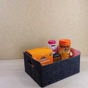 <span class=keywords><strong>Cesta</strong></span> de Almacenamiento Ecológica con Logotipo Personalizado al por Mayor, <span class=keywords><strong>Cesta</strong></span> de Almacenamiento de Fieltro para el Hogar y la Oficina, Estantería para Libros, Juguetes, Ropa - Product Image 5