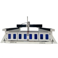 Machine de fraisage CNC 5 axes de haute précision, moteur à haute rigidité, broche 8/12KW pour le bois, la mousse, l'aluminium, les moules, les bateaux, les yachts, les voitures, les statues