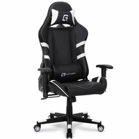 Chaise de jeu ergonomique à dossier haut, OEM ODM personnalisée, accoudoir 1D, inclinaison papillon, pivotante, chaise de bureau pour ordinateur