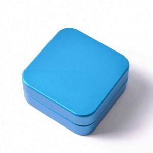 55mm Square Aluminum Alloy <b>Herb</b> <b>Grinder</b> 2-layer Smoking <b>Grinder</b> Custom Logo - Product Image 5