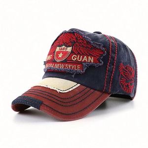 Wholesale High Quality 3D Embroidery Unisex Children Two Tone 6-Panel Canvas <b>Baseball</b> Cap Common Four Seasons Sports Vintage - Product Image 2